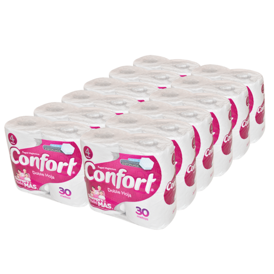 Papel higiénico Confort 30 metros (48 rollos)